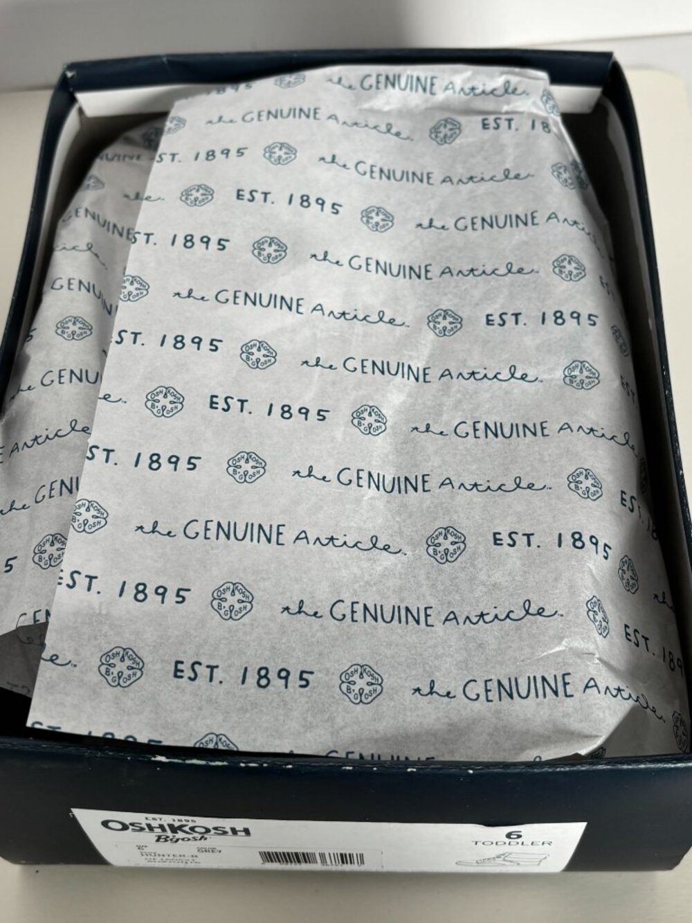 OshKosh B'gosh Toddler Boys Shoes Boots Hunter Grey Casual Fall Winter Sz 6 6T - Picture 12 of 14